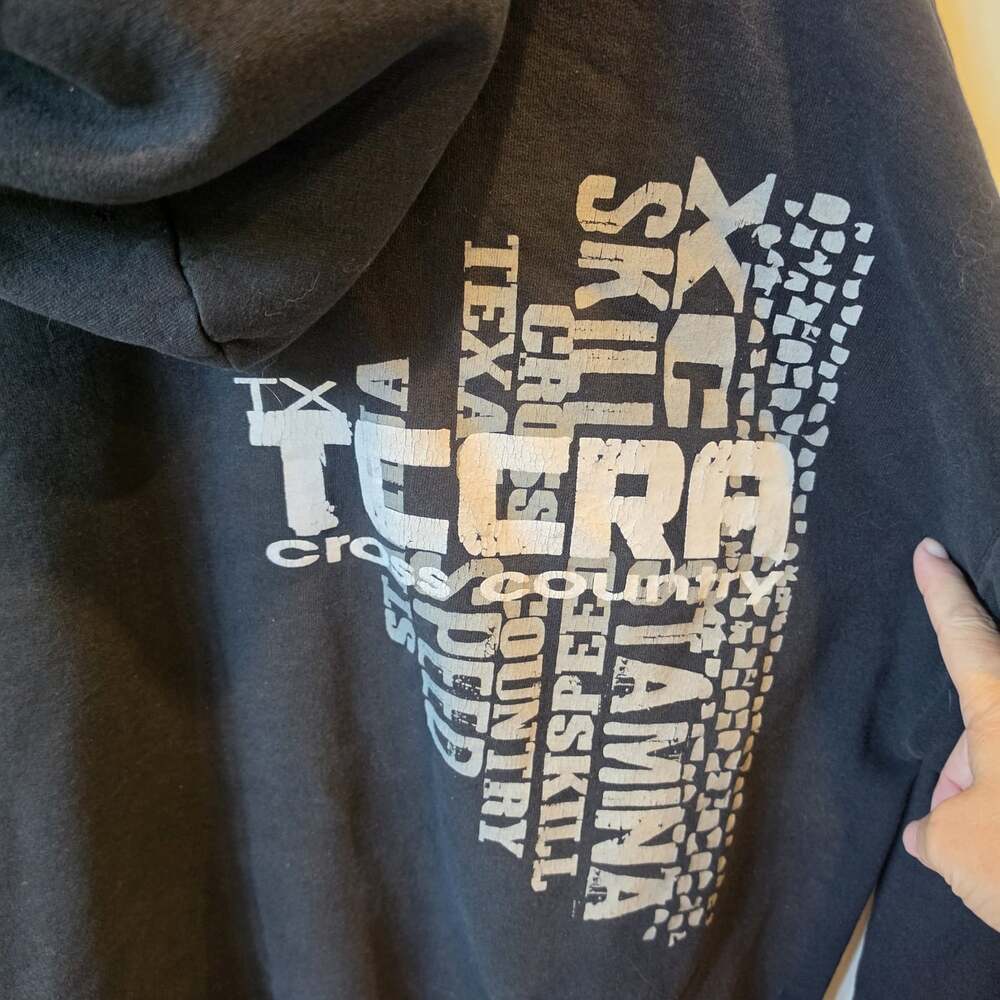Vintage TCCRA Gildan Hoodie Size XL Black